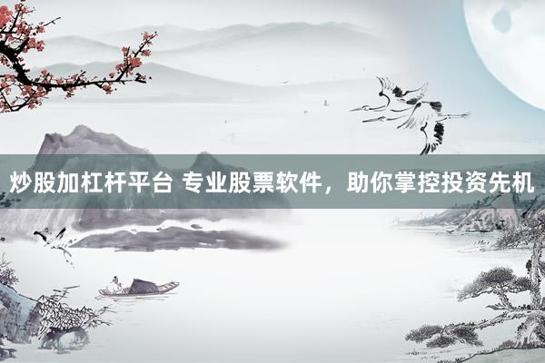 炒股加杠杆平台 专业股票软件，助你掌控投资先机