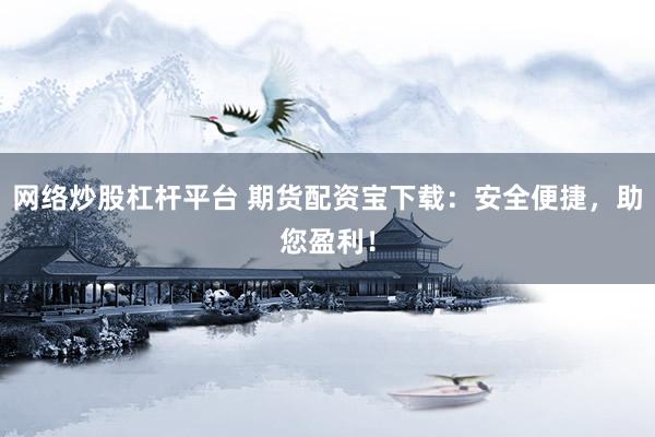 网络炒股杠杆平台 期货配资宝下载：安全便捷，助您盈利！