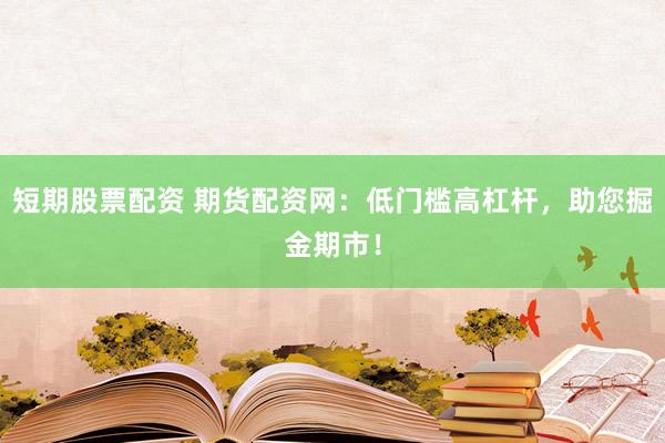 短期股票配资 期货配资网：低门槛高杠杆，助您掘金期市！