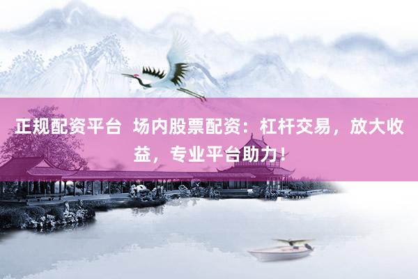 正规配资平台  场内股票配资：杠杆交易，放大收益，专业平台助力！
