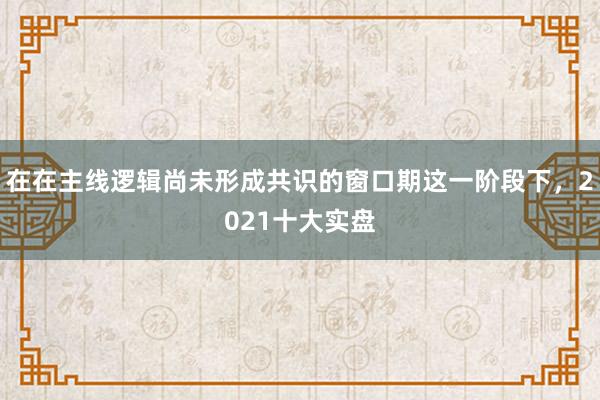 在在主线逻辑尚未形成共识的窗口期这一阶段下，2021十大实盘